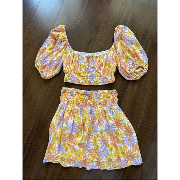 L*Space S Printed Jax Skirt in Oopsie Daisy- like new - Picture 5 of 8